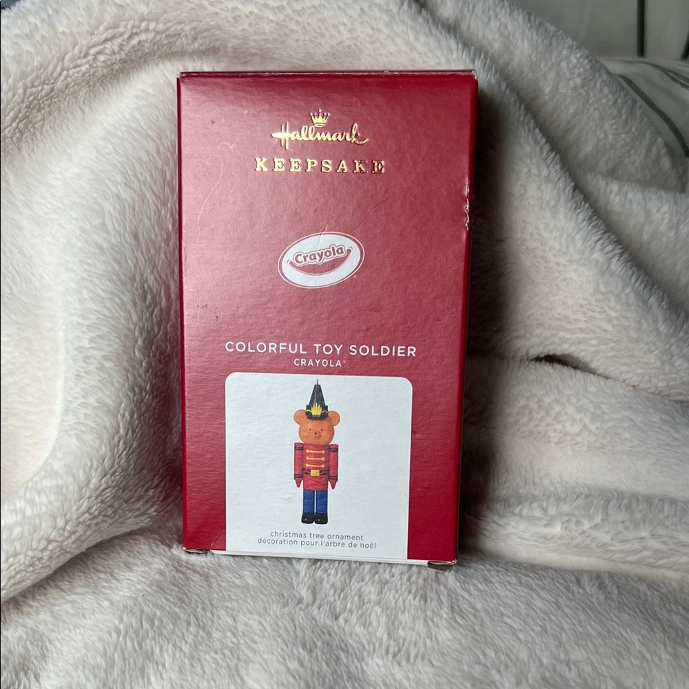 Hallmark Crayola Red and Blue Toy Soldier Ornament🧸🖍️